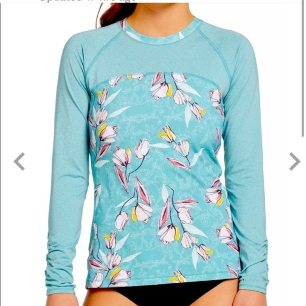 Calia Rashguard Swimweat Swimsuit Garden Gate Carrie Underwood Size XS NWT #2967